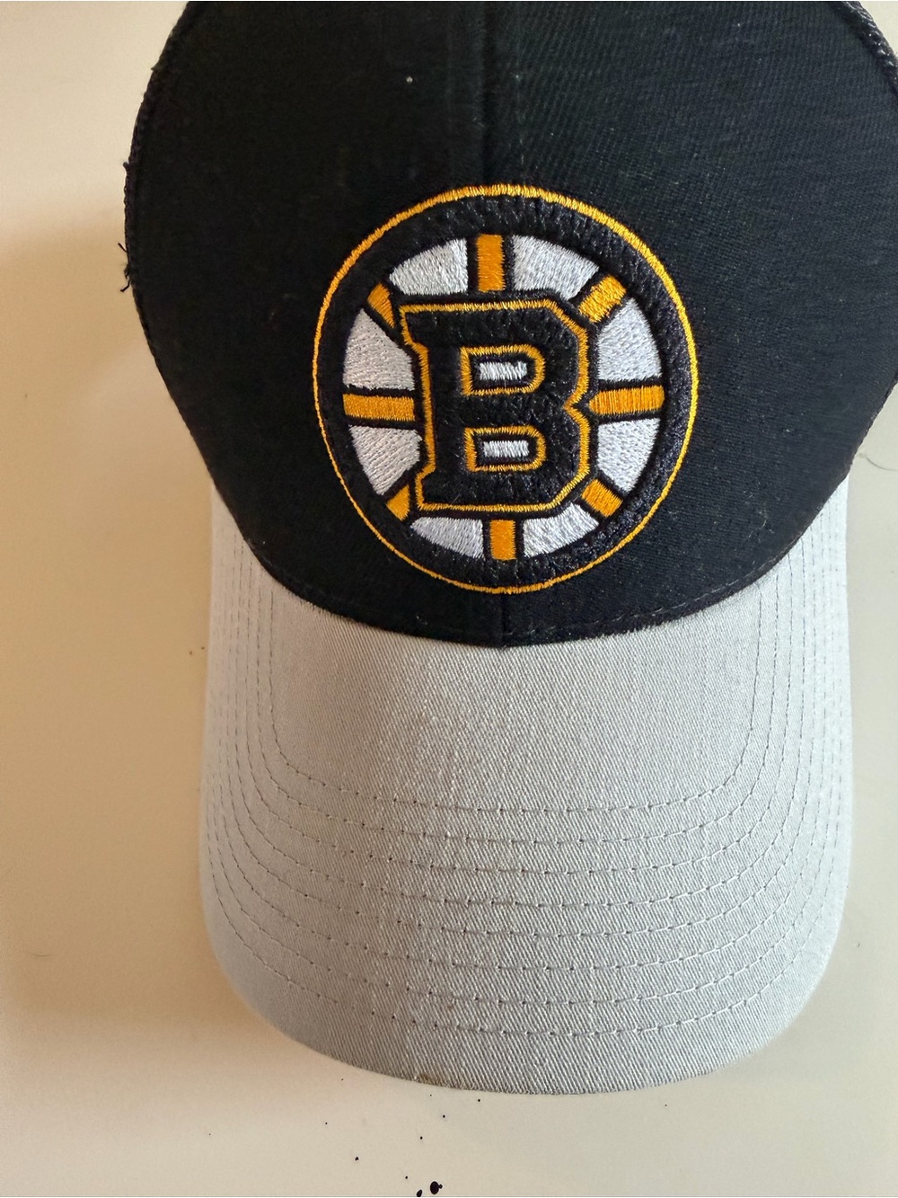 Reebok Black and Gray Center Ice NHL Cap